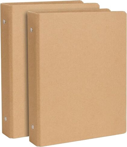 2 Pack A4 Round Ring Binder 3-Hole, Durable Hard Cover Binding Protector, Eco-Friendly Binder Holds 200 Sheets for Journal, Notebook Inserts & Refill Paper, Office & Creative Use in Saudi Arabia