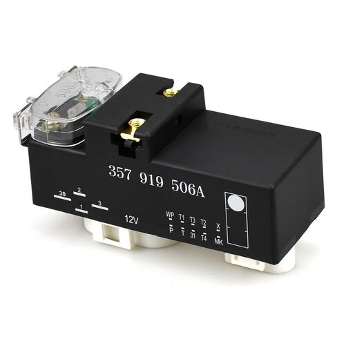3A0919506 Cooling Fan Control Unit Module Relay,Electric Cooling Fan Control Module Relay Radiator Unit,for 1994-2002 VW Volkswagen Golf/Jetta/Passat/Cabrio,Replaces OE 357919506A in Kuwait