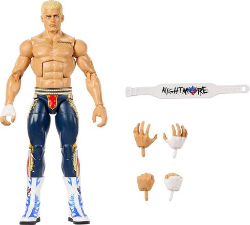 Mattel WWE Elite Action Figure & Accessories, Series #125 Set, 6-inch Collectible Cody Rhodes with 25 Articulation Points & Swappable Hands in Kuwait