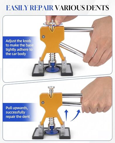 مجموعة أدوات سحب دنت السيارة، أداة إزالة دنت السيارة بدون طلاء للسيارة، طقم إصلاح دنت احترافي سهل التشغيل لأضرار البرد والضربات، طقم إزالة دنت لجسم السيارة والشاحنة والدراجات النارية (DP-33) in Kuwait