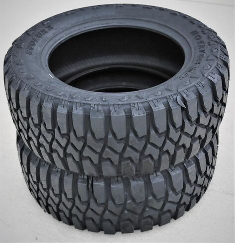 Set of 4 (FOUR) Evoluxx Rotator M/T Mud Off-Road Light Truck Radial Tires-35X12.50R20LT 35X12.50X20 35X12.50-20 125Q Load Range F LRF 12-Ply BSW Black Side Wall in Kuwait