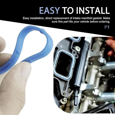 12 PCS Intake Manifold Gasket, Sealing Thermal insulation Upper and Lower Gasket Set, Rubber OEM# 5184562AC 5184331AC MS97204, Compatible with Chrysler Dodge Wrangler (Light Blue) in Kuwait
