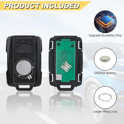 Vurkcy Key Fob Replacement for 2019-2023 GMC Sierra/Chevy Silverado 1500 2500 3500 Car Keyless Entry Remote Control, M3N-32337200, 5 Buttons in Kuwait
