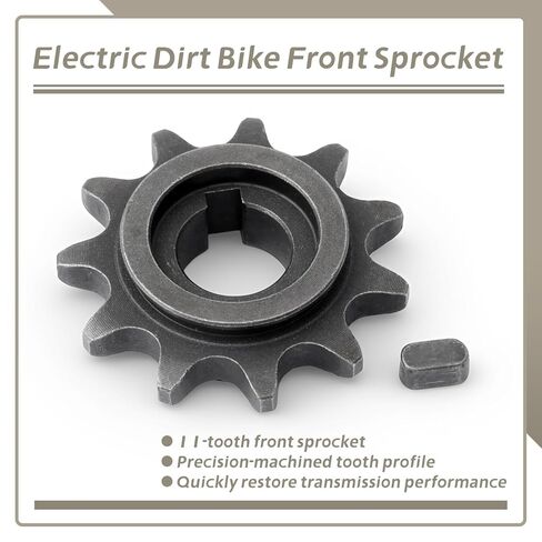 11T Electric Dirt Bike Chain Engine Sprocket Compatible with Tuttio Soleil01 Ebike Replacement for Tutti Soleil01 Front Sprocket in Kuwait