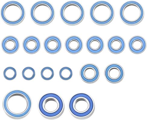Compatible with Traxxas for Slash 4X4 for VXL for Rustler HQ727 1/10 RC Car Upgrade Parts Accessories 21Pcs Sealed Bearing Kit RC Assortment in Kuwait