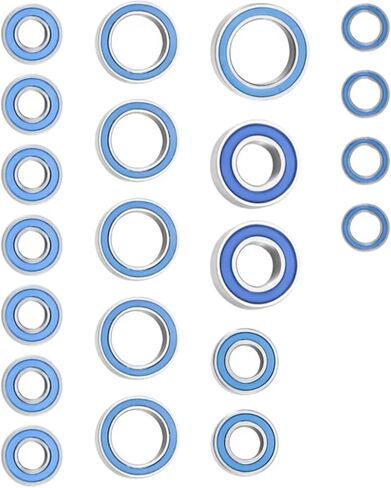 Compatible with Traxxas for Slash 4X4 for VXL for Rustler HQ727 1/10 RC Car Upgrade Parts Accessories 21Pcs Sealed Bearing Kit RC Assortment in Kuwait