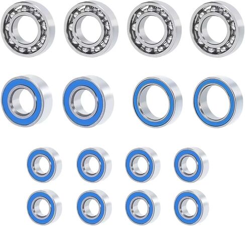 RC Car Parts Compatible with Axial for SCX10 II 90046 1/10 RC Crawler Car Bearing Upgrade Parts Accessories 16Pcs Bearing Kit in Kuwait