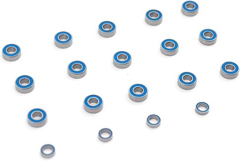 Compatible with Traxxas for Slash 2WD for Stampede for Rustler 1/10 RC Car Upgrade Parts Accessories 19 Pcs Bearing Kit RC Assortment in Kuwait