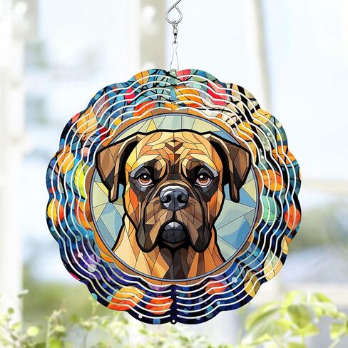 Afghan Hound Wind Spinner, Afghan Hound Stained Glass Wind Spinner, Wind Sculpture Afghan Hound Wind Spinners for Garden Patio Yard Decor in Saudi Arabia