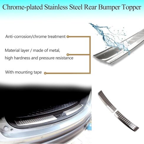 Fit for Mazda CX-5 CX5 2026 2025 2024 Rear Bumper Protector Trunk Door Sill Guard Stainless Steels Chrome Accesories in Saudi Arabia
