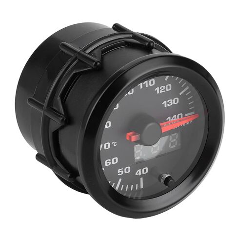 MAVIS LAVEN 2in Water Temperature Gauge, Plastic with Blue LED Display, Monitor Engine Coolant 40-140C for All 12V Cars in Kuwait