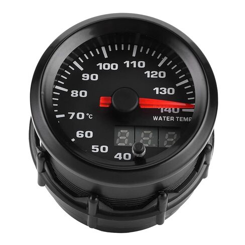 MAVIS LAVEN 2in Water Temperature Gauge, Plastic with Blue LED Display, Monitor Engine Coolant 40-140C for All 12V Cars in Kuwait