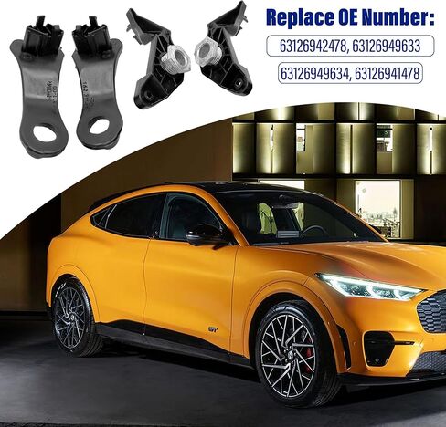 Front Left and Right Headlight Bracket Repair kit, 63126949634, 63126949633, 63126941478, Suitable for 2008 BMW 550i E60 E61 525i 530i 540i 545i 550i Headlight Brackets (4Pcs) in Saudi Arabia