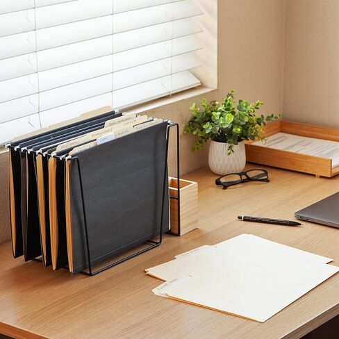 Oxford Hanging File Folders, 6 Pack, Letter Size (8.5" x 11"), Black, 1/5 Cut for 5 Tab Positions, Includes Tabs and Inserts, Hanging Files for Office and Document Organization in Kuwait