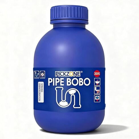 Pipe Bobo Drain Cleaner, 300g, Professional Strength Pipe Dredging Formula for Kitchen Sinks, Shower Drains, Tubs, Dissolves Blockages (1Pcs) in Saudi Arabia