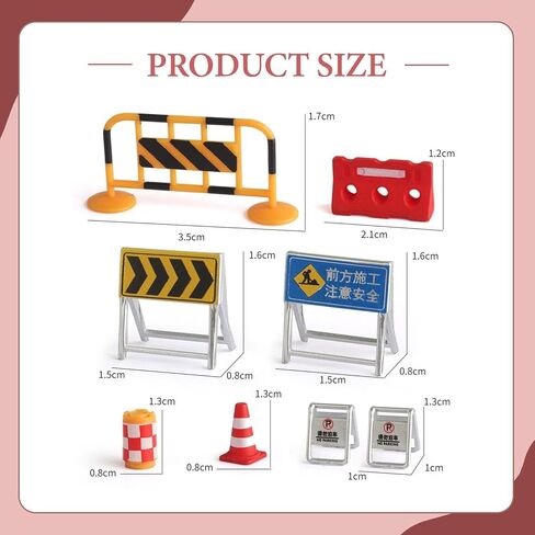 14x Miniature Traffic Road Signs Models Christmas Warning in Kuwait