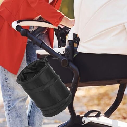 2 Pack Mini Trash Can for Car, Washable Leakproof Pop-Up Car Trash Can, Small Portable Waterproof Hanging Cars Garbage Bin for Automotive Camp Office Travel Home (1 Gallon) in Saudi Arabia