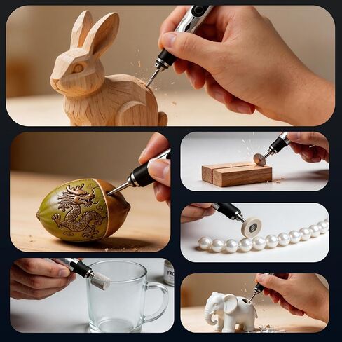 Upgraded Engraving Pen Set with 37 Bits,Electric Cordless Engraving Machine, Rechargeable Portable DIY Rotary Engraver Tool for Jewelry Wood Glass Stone Carving in Saudi Arabia