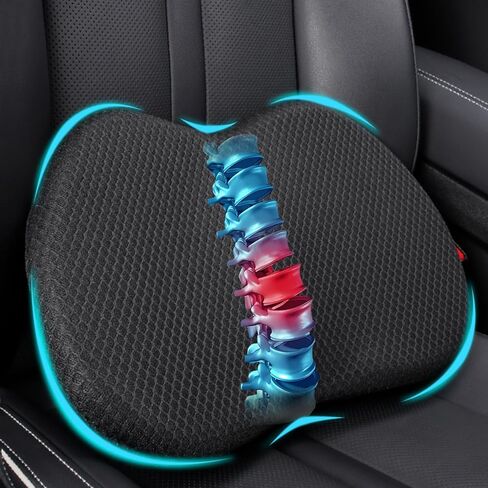 Wedge Car Seat Cushion, Memory Foam Car Truck Coccyx Seat Pillow for Driving - Sciatica and Back Pain Relief - Heightening Wedge Cushions for Car Driver Office Lumbar Tailbone Support in Saudi Arabia
