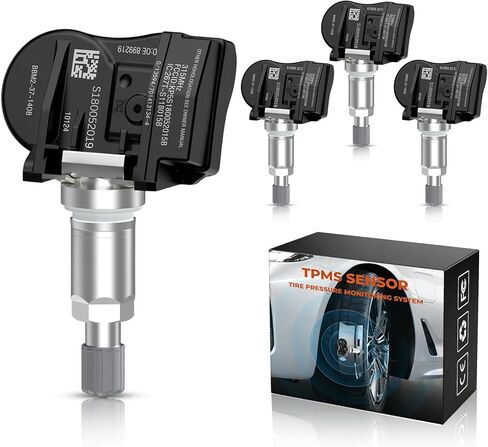 TPMS Sensor 433MHZ 4 Pack, Pre-Programmed Tire Pressure Monitoring System Sensor Fit for Tesla Model S, Model 3, Model X, Replace 103460200A, 103460201A in Saudi Arabia