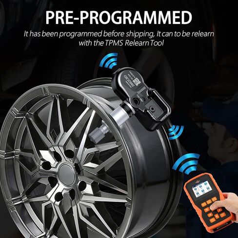 TPMS Sensor 433MHZ 4 Pack, Pre-Programmed Tire Pressure Monitoring System Sensor Fit for Tesla Model S, Model 3, Model X, Replace 103460200A, 103460201A in Saudi Arabia