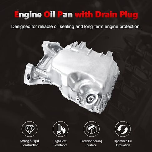 مستنقع زيت المحرك AUCERAMIC مع قابس التصريف مناسب لـ 2015 2016 Honda CR-V & 2016-2018 Acura ILX GAS DOHC 2.4L l4 استبدال 112005LAA00 HOP37A SPIHOP37A in Kuwait