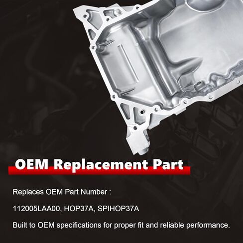 مستنقع زيت المحرك AUCERAMIC مع قابس التصريف مناسب لـ 2015 2016 Honda CR-V & 2016-2018 Acura ILX GAS DOHC 2.4L l4 استبدال 112005LAA00 HOP37A SPIHOP37A in Kuwait