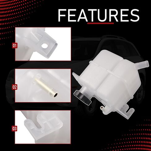 Engine Coolant Reservoir Tank Overflow Reservoir with Cap & Tubing Compatible with 2012-2015 Chevrolet Captiva Sport 2008-2010 Saturn Vue Replace 603-491 603491 603 491 20813489 in Kuwait