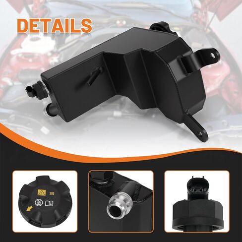 Aluminum Engine Coolant Expansion Reservoir Tank 603-334 with Cap & Sensor, for BMW E90 E91 E92 325i 325xi 328i 328xi 330i 335i X1 Z4 2005-2016, Radiator Overflow Recovery Tank 17137607482 in Kuwait