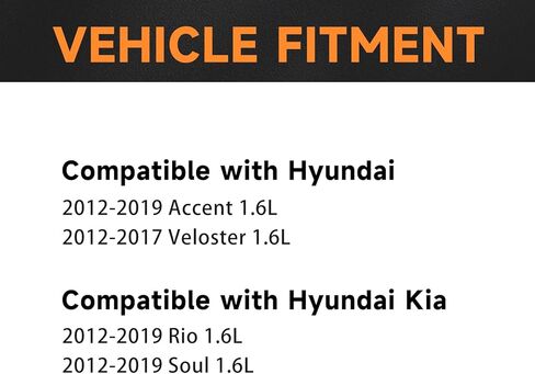 حزمة ملف الإشعال UF652 وشمعات إشعال إيريديوم 93815 متوافقة مع Hyundai Accent Veloster Kia Rio Soul 1.6L L4 2012 2013 2014 2015 2016 2017 2018 2019 يستبدل UF652، 93815 مجموعة من 4 in Kuwait