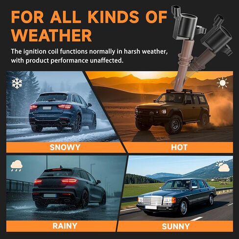 8 قطعة حزمة ملف الإشعال FD509 متوافقة مع V8 4.6L 5.4L 2008 2009 2010 Ford F150 F250 F350 Super Duty, Expedition, Explorer, Lincoln Navigator 2008-2014, Mercury Mountaineer 4.6 5.4 2008-2010 in Kuwait