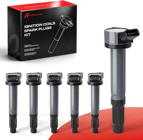 Ignition Coil Pack for 3.5L V6 Toyota Sienna Avalon Camry Highlander Rav4 Venza Lexus RX350 IS350 ES350 2007 2008 2009 2010 2011 2012 2013 2014 2015 OE# 90919-A2007, UF487, Set of 6 in Saudi Arabia