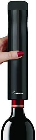 Rabbit Automatic Electric Corkscrew - Hands-Free Wine Opener with Integrated Foil Cutter, Rechargeable Cordless Electric Bottle Opener for All Cork Types - Barware Essential & Kitchen Tools in Saudi Arabia