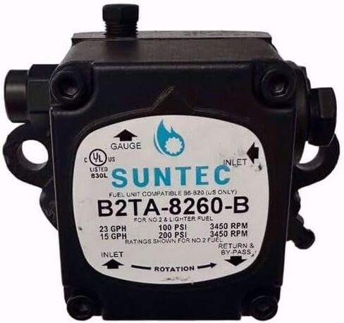 مضخة زيت عالية السعة على مرحلتين B2TA-8260 تناسب Suntec RH-RH 23 GPH 3450 RPM in Kuwait