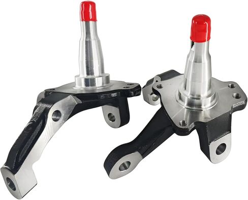 Pair Front Left and Right 1-Piece Stock Height Spindles for 1973-1980 Ford Pinto, for 1974 1975 1976 1977 1978 Ford Mustang II Steering Knuckles for street rods in Saudi Arabia