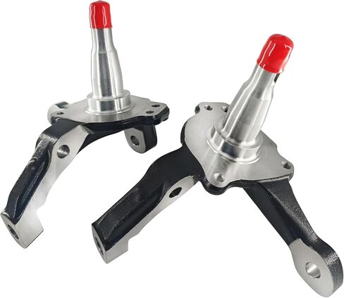 Pair Front Left and Right 1-Piece Stock Height Spindles for 1973-1980 Ford Pinto, for 1974 1975 1976 1977 1978 Ford Mustang II Steering Knuckles for street rods in Saudi Arabia