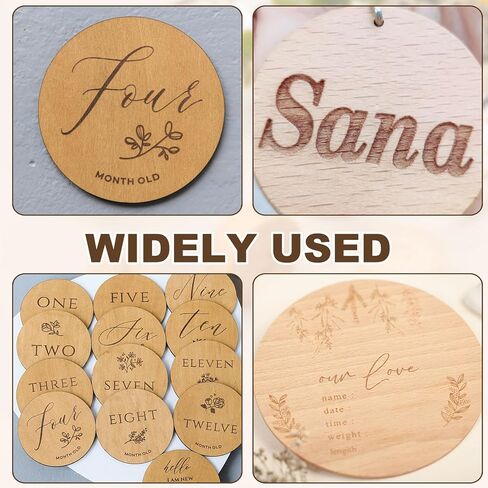 MECCANIXITY 4 Pcs Wood Discs, 1" Dia 2/5" Thick Unfinished Round Wood Circles Blank Discs Wooden Tokens Coins Wooden Slices for DIY Crafts Painting in Saudi Arabia
