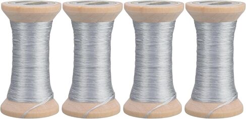 100% Mulberry Hand Dyed Silk Embroidery Thread, Embroidery Floss, 4 Spools Each 24 Yards (68-4) in Saudi Arabia