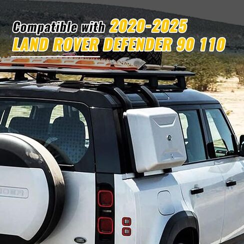 Exterior Side Mounted Gear Carrier Toolbox Storage Box with Lock fits for 2020-2025 Land Rover Defender 90 110 130 Side Storage Box, Fuji White in Saudi Arabia