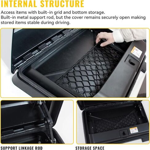 Exterior Side Mounted Gear Carrier Toolbox Storage Box with Lock fits for 2020-2025 Land Rover Defender 90 110 130 Side Storage Box, Fuji White in Saudi Arabia