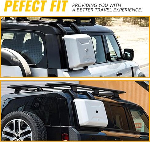 Exterior Side Mounted Gear Carrier Toolbox Storage Box with Lock fits for 2020-2025 Land Rover Defender 90 110 130 Side Storage Box, Fuji White in Saudi Arabia