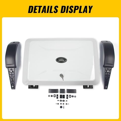 Exterior Side Mounted Gear Carrier Toolbox Storage Box with Lock fits for 2020-2025 Land Rover Defender 90 110 130 Side Storage Box, Fuji White in Saudi Arabia