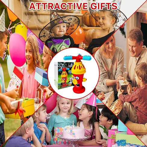 Water Sprinklers Outdoor Toy for Kids, Fire Hydrant Toddler Play Equipment Outside Activities for Backyard Lawn Attaches to Garden Hose Splashing Fun Toys for 3 4 5 6 7 8 Year Old Boys Girls Gifts in Saudi Arabia