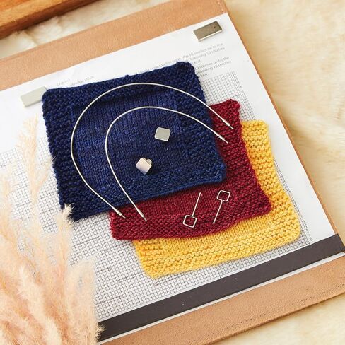كابل KnitPro Stelo الثابت من الفولاذ المقاوم للصدأ مع موصلات فضية للإبر الصغيرة القابلة للتبديل فقط | 30 سم (12 بوصة) لعمل إبرة IC مقاس 50 سم (20 بوصة). in Kuwait
