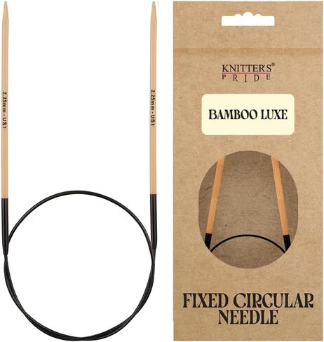 Knitter’s Pride Bamboo Luxe Fixed Circular Needles 16"" (40cm) – US Size 1.5 (2.5mm) in Kuwait