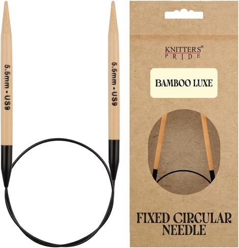 Knitter’s Pride Bamboo Luxe Fixed Circular Needles 16"" (40cm) – US Size 1.5 (2.5mm) in Kuwait