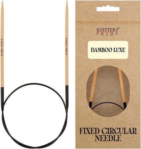 Knitter’s Pride Bamboo Luxe Fixed Circular Needles 16"" (40cm) – US Size 1.5 (2.5mm) in Kuwait