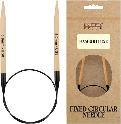 Knitter’s Pride Bamboo Luxe Fixed Circular Needles 16"" (40cm) – US Size 1.5 (2.5mm) in Kuwait