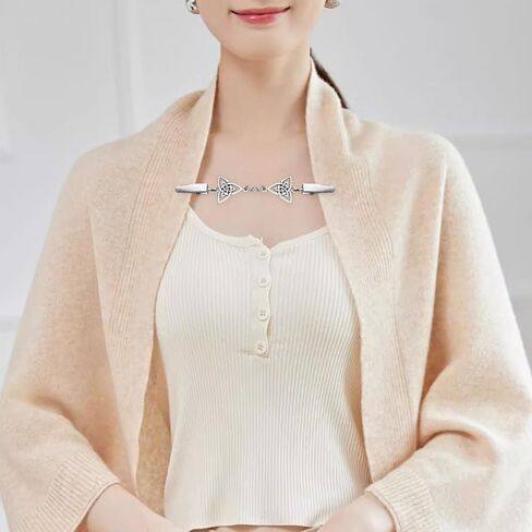 4 Pcs Waist Cincher & Shirt Clip Vintage Shirt Dress Clips Back Cinch Sweater Shawl Clips Cardigan Brooches in Saudi Arabia
