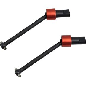 Steel CVD Drive Shaft Set Front & Rear for 1/18 LaTrax Teton RC Car, Heavy Duty Metal Upgrade Parts, Replace 7650 (Red) in Saudi Arabia